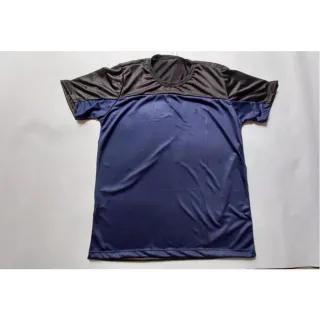 Malha fria furadinho dry fit poliéster: camisa masculina para treino na academia - Azul e Vermelho