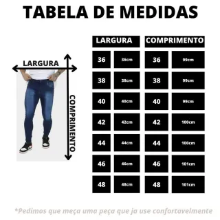 Calça Premium Super Skinny Masculina com Lycra - Preto