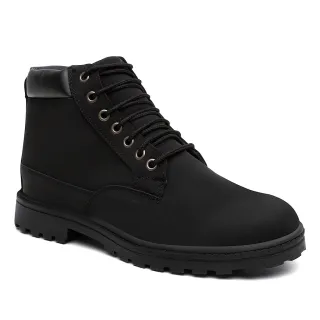 Promoção Bota Masculina Marrom Conforto e Qualidade + Carteira - Couro Vegano - Preto