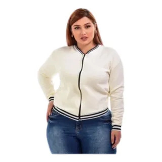Jaqueta Plus Size Bomber Feminina G3 G2 G1 - Vinho