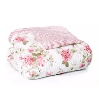 Edredom Casal Queen Estampado Super Macio - Kit 2,40m X 2,00m - Floral