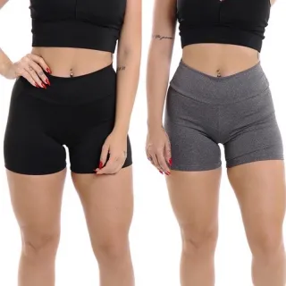 Moda Feminina Fitness: Short de Ginástica Academia - Preto