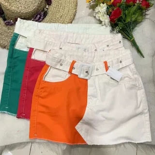 Cinto Patchwork Colorido para Saia Jeans - Compre Online na Raryel