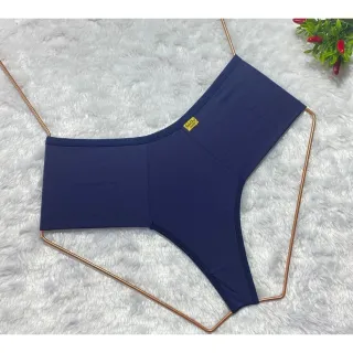 Calcinhas Conforto Fio Duplo Pala Alta Tanga Kit 3 ref 323 - Variadas