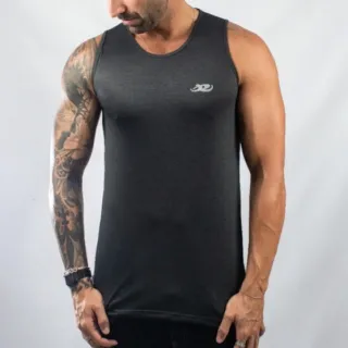 Promoção Camiseta Regata Dri Fit Treino Academia - VERDE-MESCLA