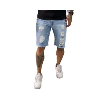 Modelo Novo Bermuda Jeans Masculina - BERMUDA ESCURA LISA