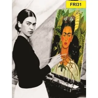 Placa 21 a 40 Frida Kahlo Decorativa - FRI30