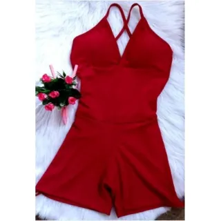 Academia cordinha lateral macaquinho fitness com bojo - estampa 13