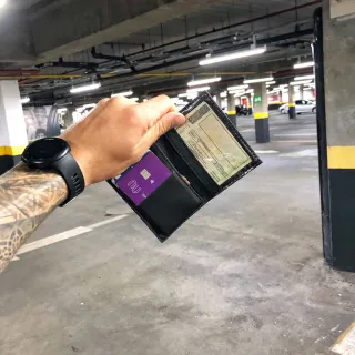 Porta Cartão Slim, Carteira Pequena, CNH - Marrom