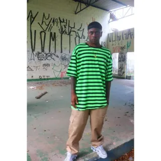 Streetwear Urban Calça Cargo Bege, Preta, Creme - Creme