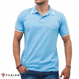 Camiseta Masculina Polo em Algodão - Azul Marinho