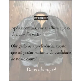 Jaqueta Slim Diagonal em Couro Legítimo Masculina - Marrom Café - P