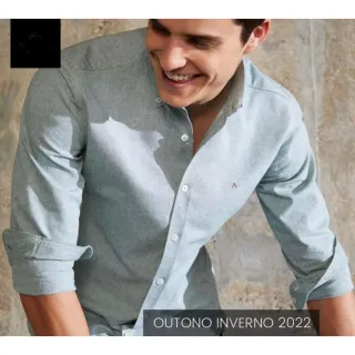 Camisa Slim Fit Aramis Manga Longa Lisa