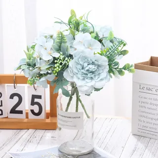 Decoração Vintage Flores Hortênsia Peônia Segurando Casamento Casa Jardim - Pink