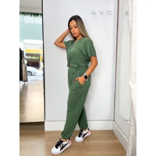 Blusa e Calça Jogguer Comfy Feminino Malha Viscolycra Confortável Versátil - Grafite