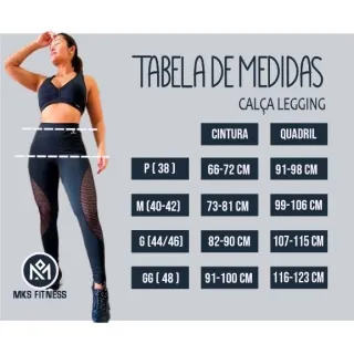 Legging Feminina Fitness Cintura Alta Tapa Bumbum - Preto