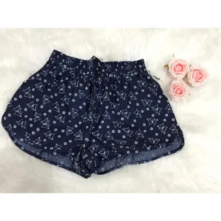 Short Estampado Feminino Jeans Pegada 7070 - Escuro
