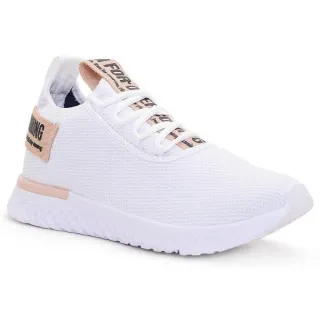 Respirável Branco Casual Feminino Tênis Esportivo - Raryel - PRETO/PRETO