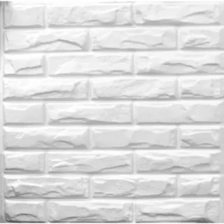 Painel 3D Revestimento Parede Gesso Luxo - Kit com 10 Placas - Estrela Preta