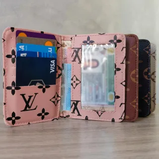 Porta Cartões Pequena para Cartões e Documentos - Cores Variadas - CAFE