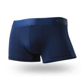 Boxer Masculina Seda Fria Dupla Camada Respirável Cor Lisa - Vermelho