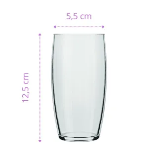Copos Chiques Jogo de 12 Vidro Oca Drinks Mesa Posta 300ml - Único