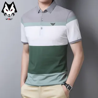 Camiseta Polo Masculina Manga Curta - Moda Casual - Blue