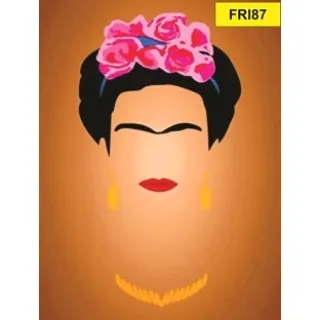 81 a 100 Placa Decorativa Frida Kahlo - FRI92