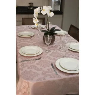 Toalha Retangular Jacquard 6 Lugares - Várias Cores - Vermelho