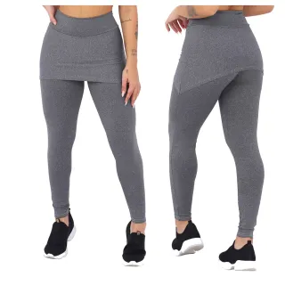 Roupas Fitness Femininas Revenda - Calça Legging Saia Tapa Bumbum - M - 36/38