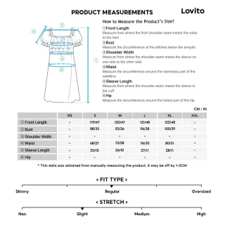 Vestido Lovito Casual Estampa Floral Gola Quadrada L11D32 (Preto) - Verde