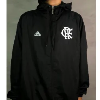 Jaqueta Masculina Premium Corta Vento Mengão Carioca - Preto