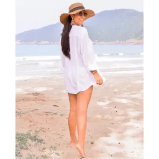 Blusa Lisa Social Camisete Feminina - Pink