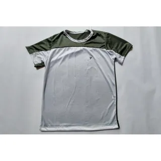 Malha fria furadinho dry fit poliéster: camisa masculina para treino na academia - Azul e Vermelho