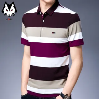 Camiseta Polo Masculina Casual Manga Curta - Novidades de Moda - Blue