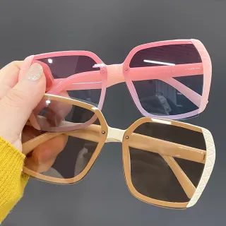 Armação Vintage Feminina para Óculos de Sol Quadrados UV400 - C7.Leopardo E MARROM