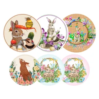 Jogo Americano Decoração Estampado Páscoa Sousplat 35cm - Coelho Bambi