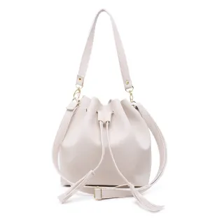 Acompanha 2 alças: Bolsa feminina saco - Marfim