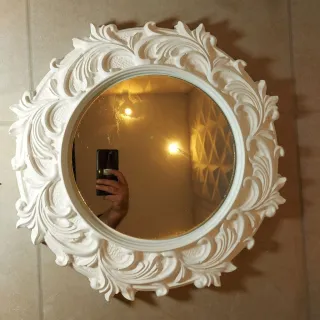 Espelho com Moldura em Gesso ME0600 - Único