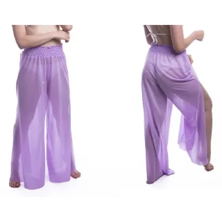 Calça Pantalona Feminina Verão para Piscina e Clube - Lilás