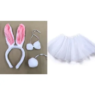 Saia de Tule + Kit Coelho para Adultos - kit 40cm