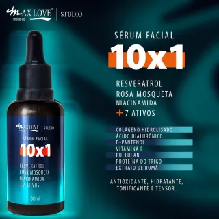 30ml Max Love Sérum Facial 10 em 1 - Raryel - Único