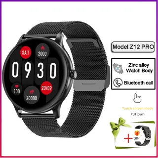 Relógio Inteligente LIGE 2022 Bluetooth Chamada IP67 Fitness À Prova D'água para Android e iOS - Pulseira Feminina - Black+box+charger