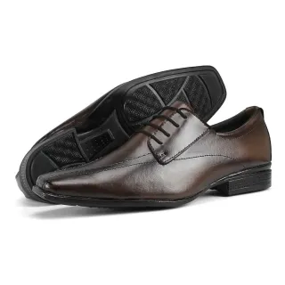 Touroboots - Kit Sapato Social Masculino com Relógio, Cinto e Carteira - Preto