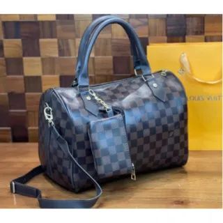 Promoção Relâmpago: Bolsa Feminina e Carteira Lorena em Compra - MARROM/CREME