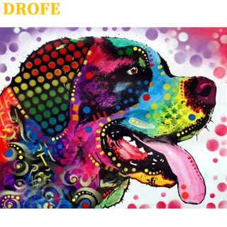 Pintura Animal por Números - Drofe (40X50 Cm) - 1475