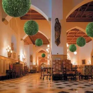 Decoração de casa com bola de buchinho 12 cm: gramas artificiais para vasos e arranjos - Kit com 5 unidades