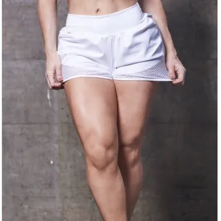 Cores Fitness Feminino Suplex Detalhe em Tela - Academia NORTH - Branco