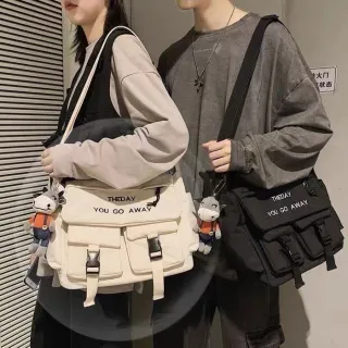 Bolsa Viagem Grande Tiracolo Transversal Tecido - Verde