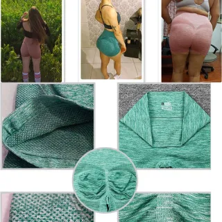 Legging Curta Feminina Sem Costura Levanta Bumbum - Raryel - Deep Pink